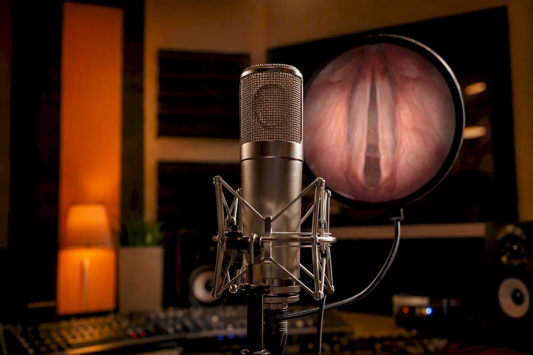 8 Examples of Biometric Login You'll Actually Encounter 2 Microphone capturing voice in subtle lighting