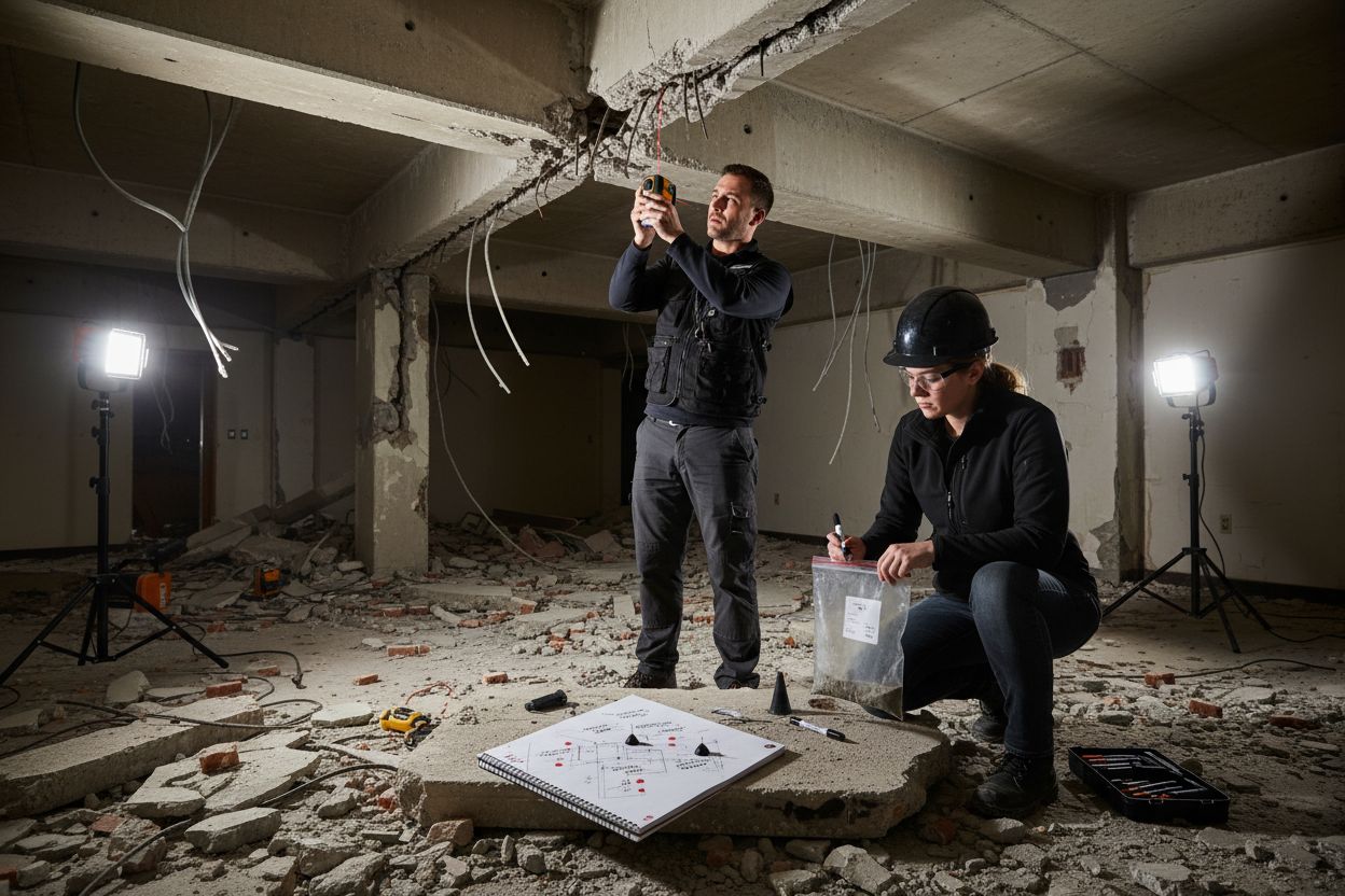 site inspection forensic engineering