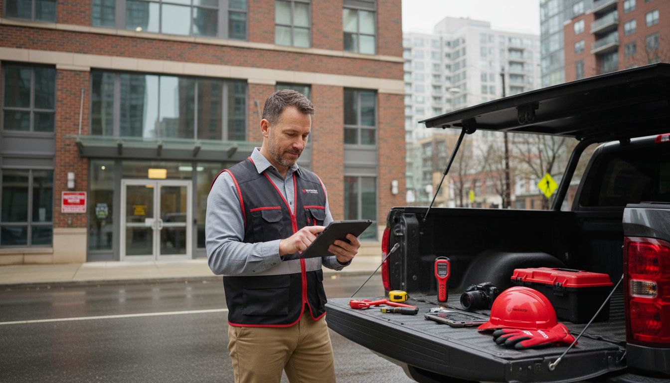 engineer performing building inspection – structural inspection guide