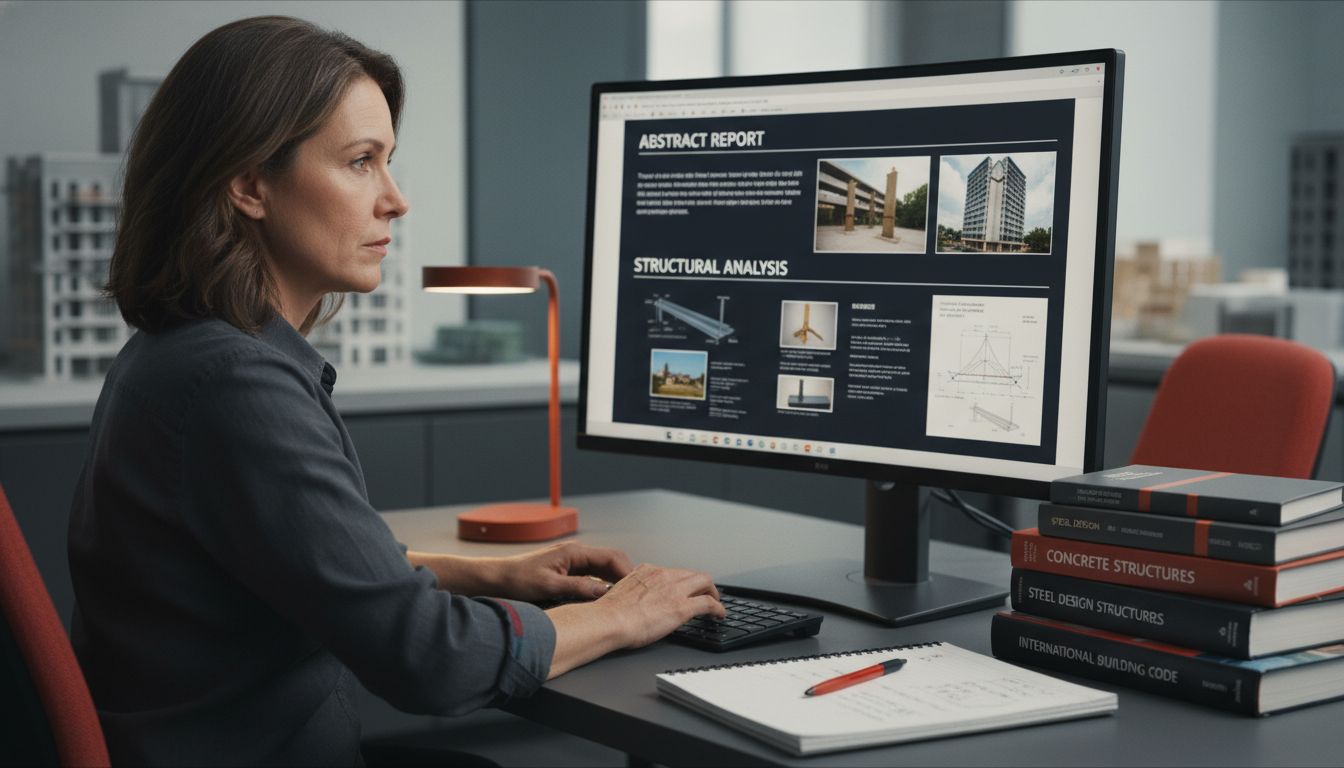 engineer reviewing structural report – structural report breakdown guide