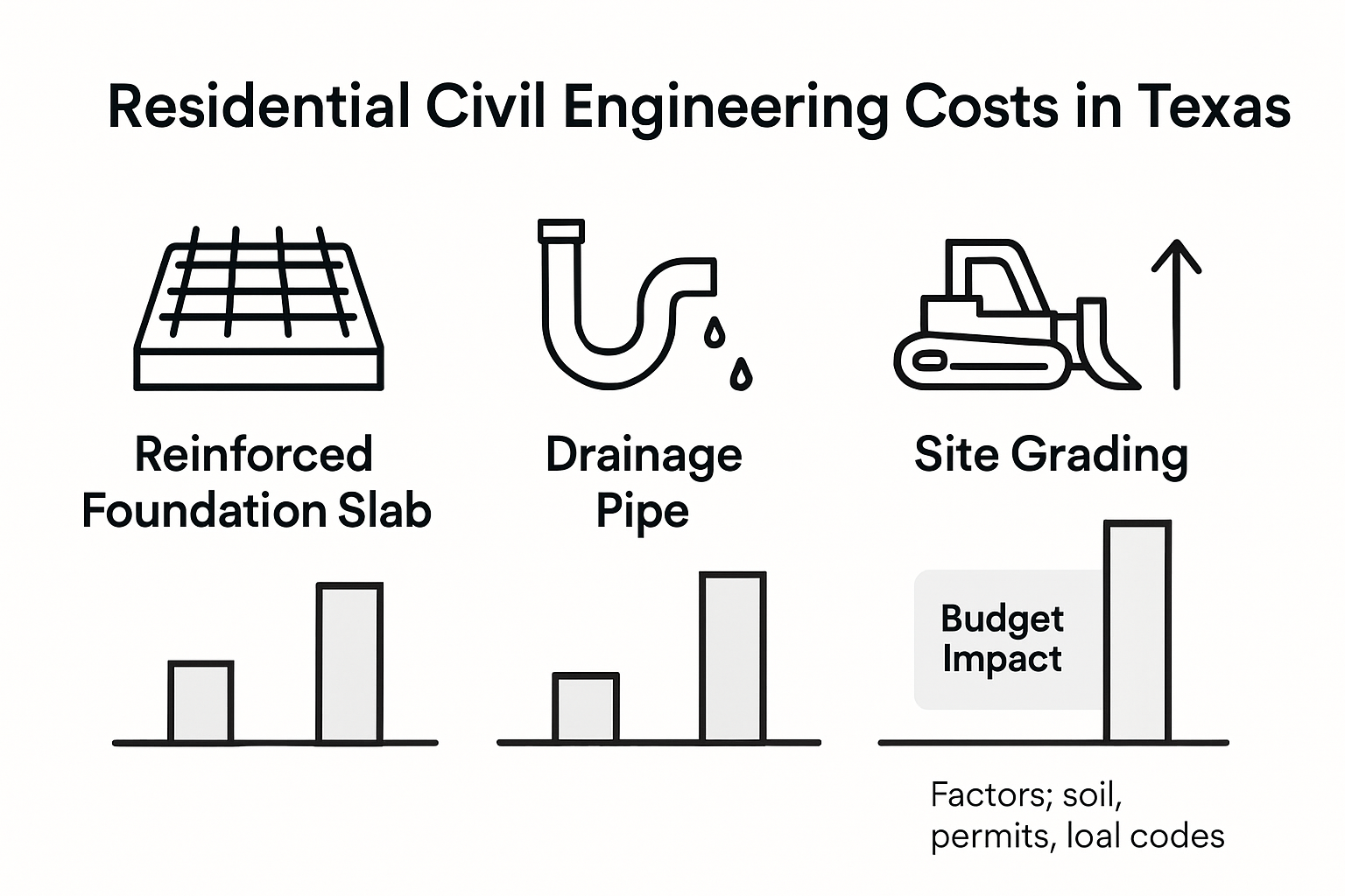 Infographic showing costs for Texas home engineering