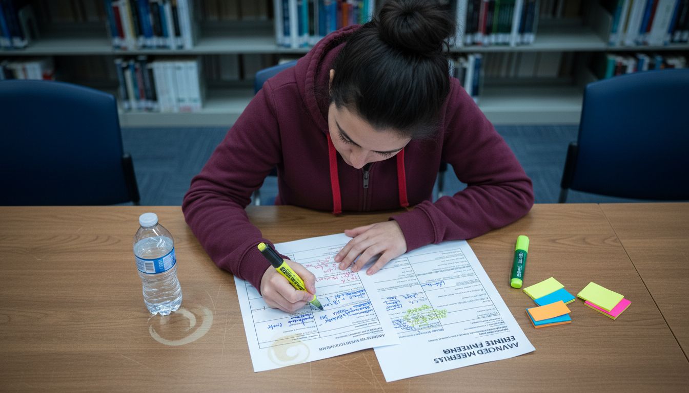 Student annotates engineering report document