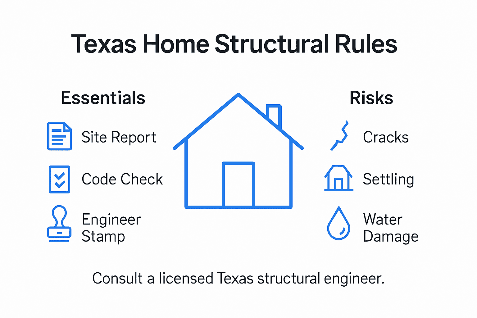 Infographic on Texas home structural rules