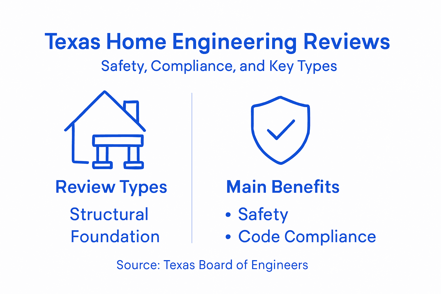 Infographic overview of engineering reviews process
