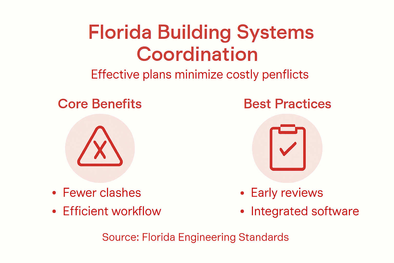 Infographic showing coordination strategies for Florida