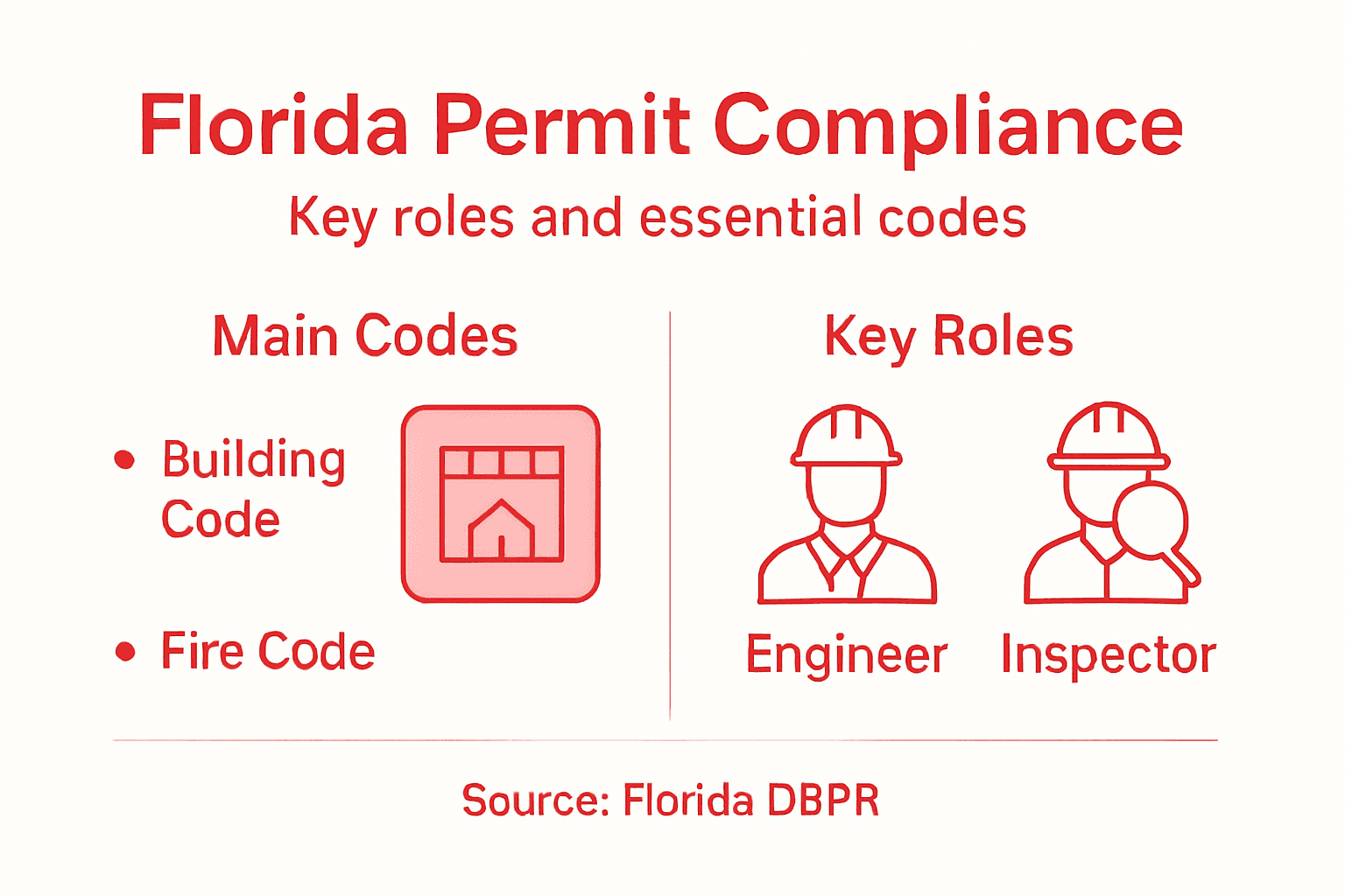 Infographic about Florida permit compliance steps