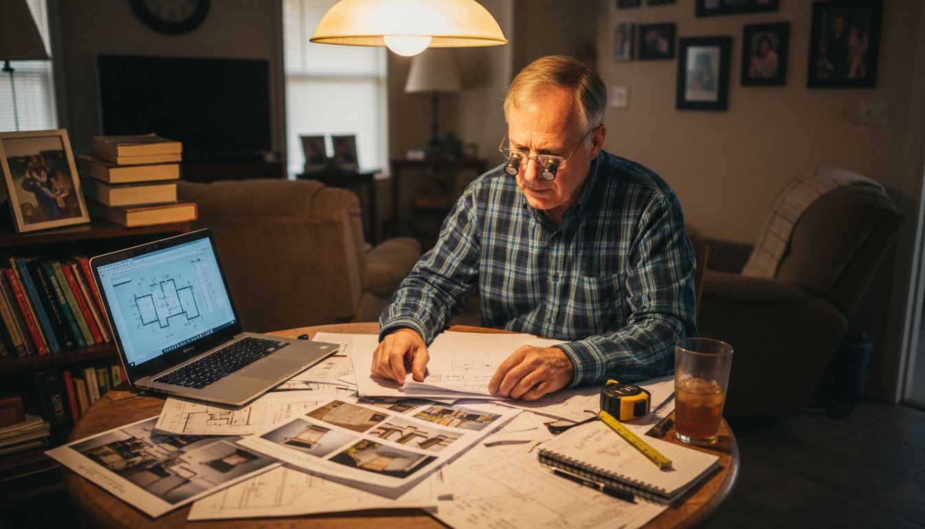 Engineer reviewing foundation repair documentation