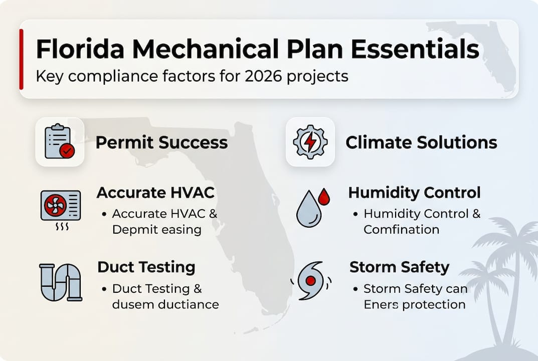 Infographic on Florida mechanical plan essentials