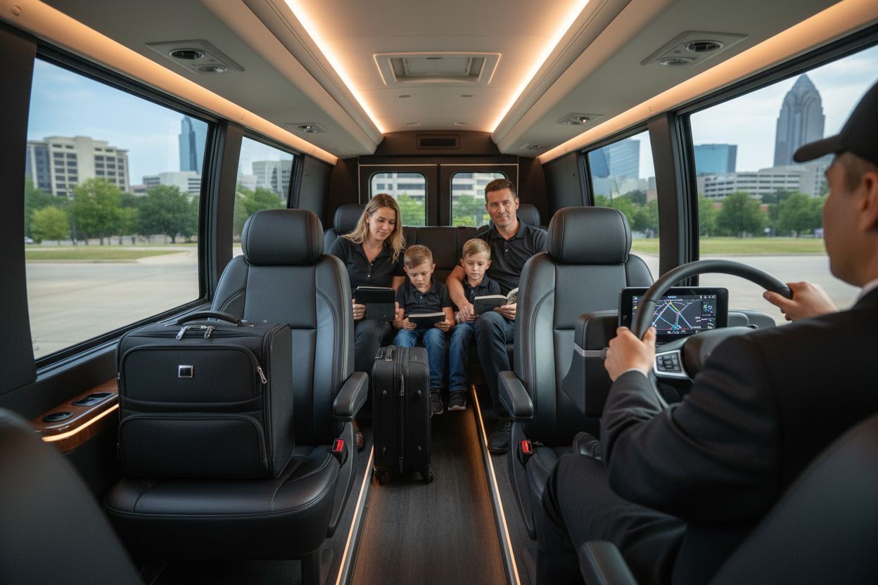 luxury shuttle interior