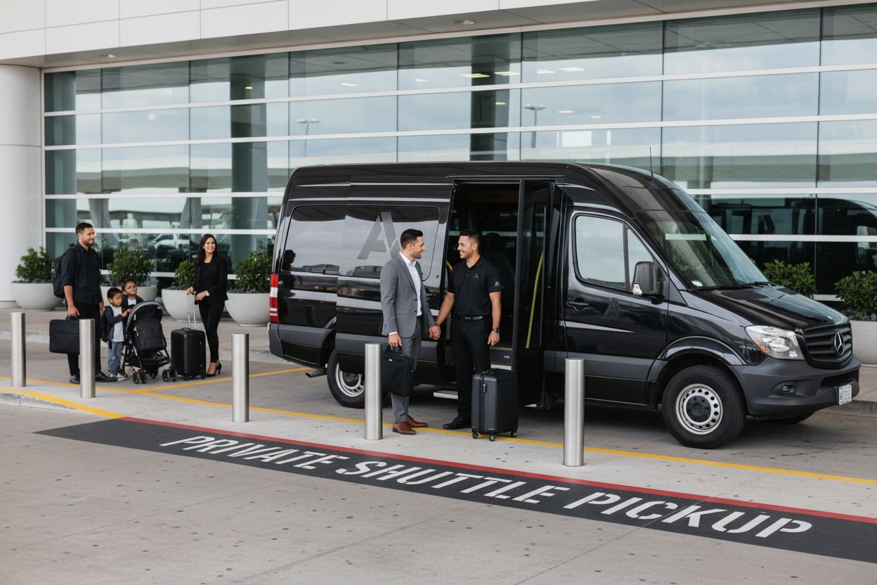 airport shuttle arrival