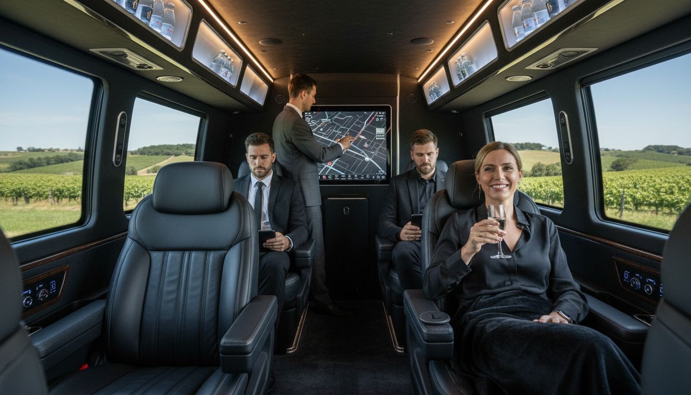 luxury shuttle interior