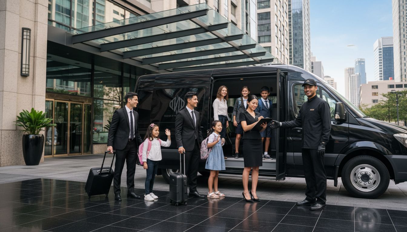 shuttle pickup boarding