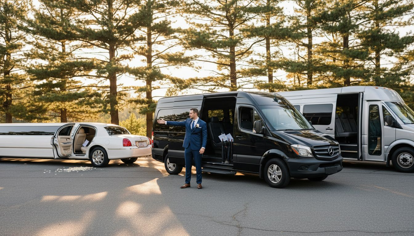 Planner showing mountain wedding transport options