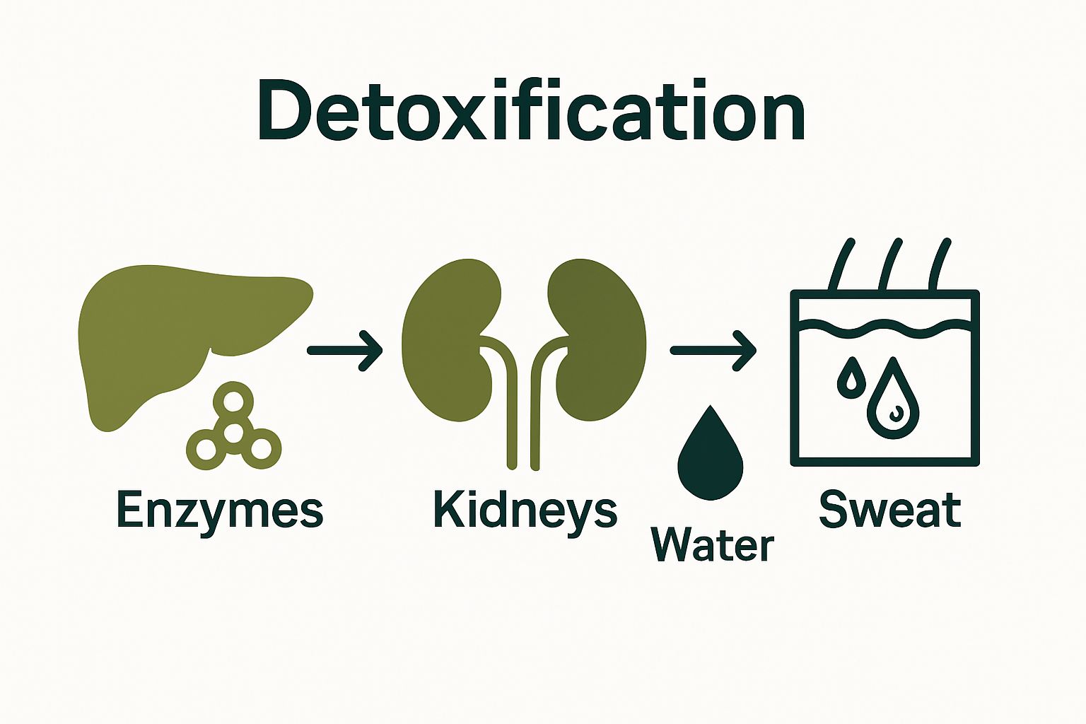 Infographic of main detox organs and their roles