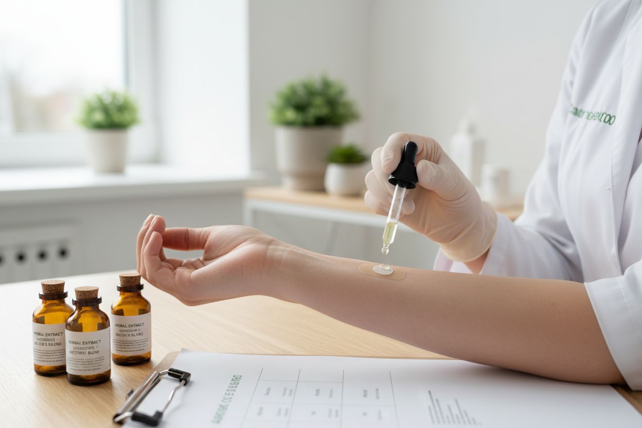 herbal oil patchtest