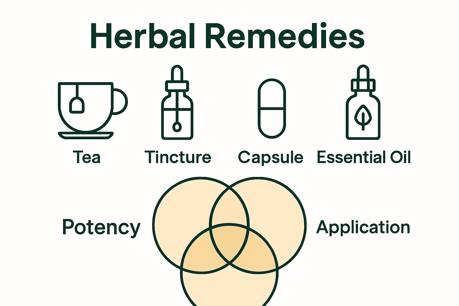 Infographic comparing herbal remedy formats for detox