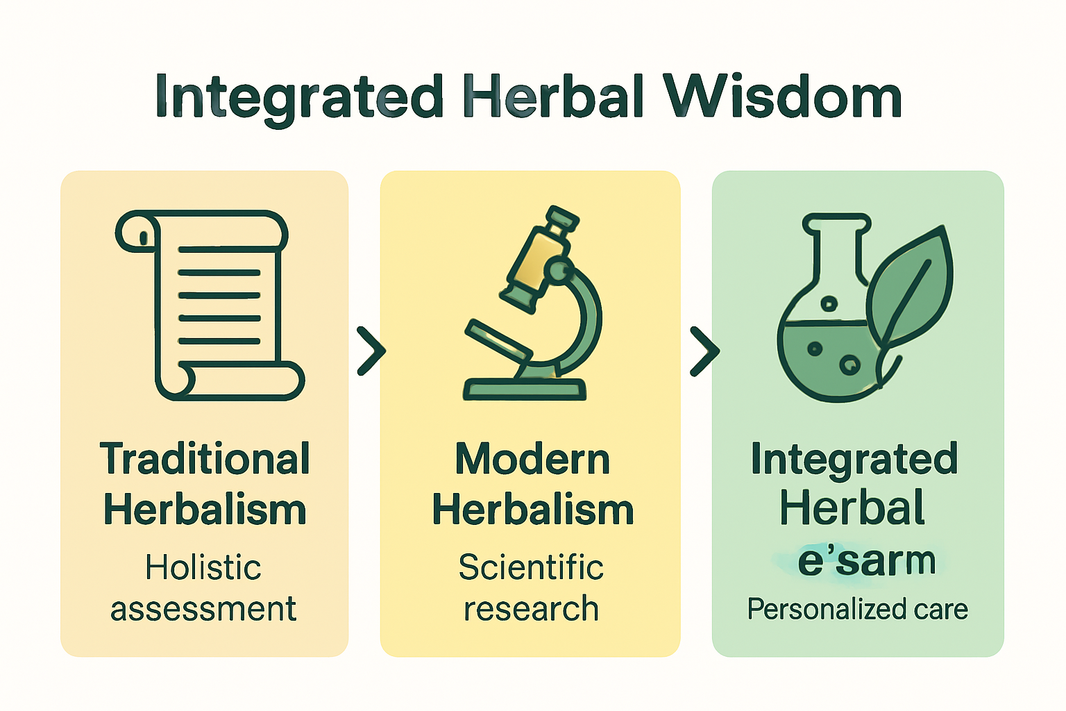 Comparison of herbal wisdom core principles
