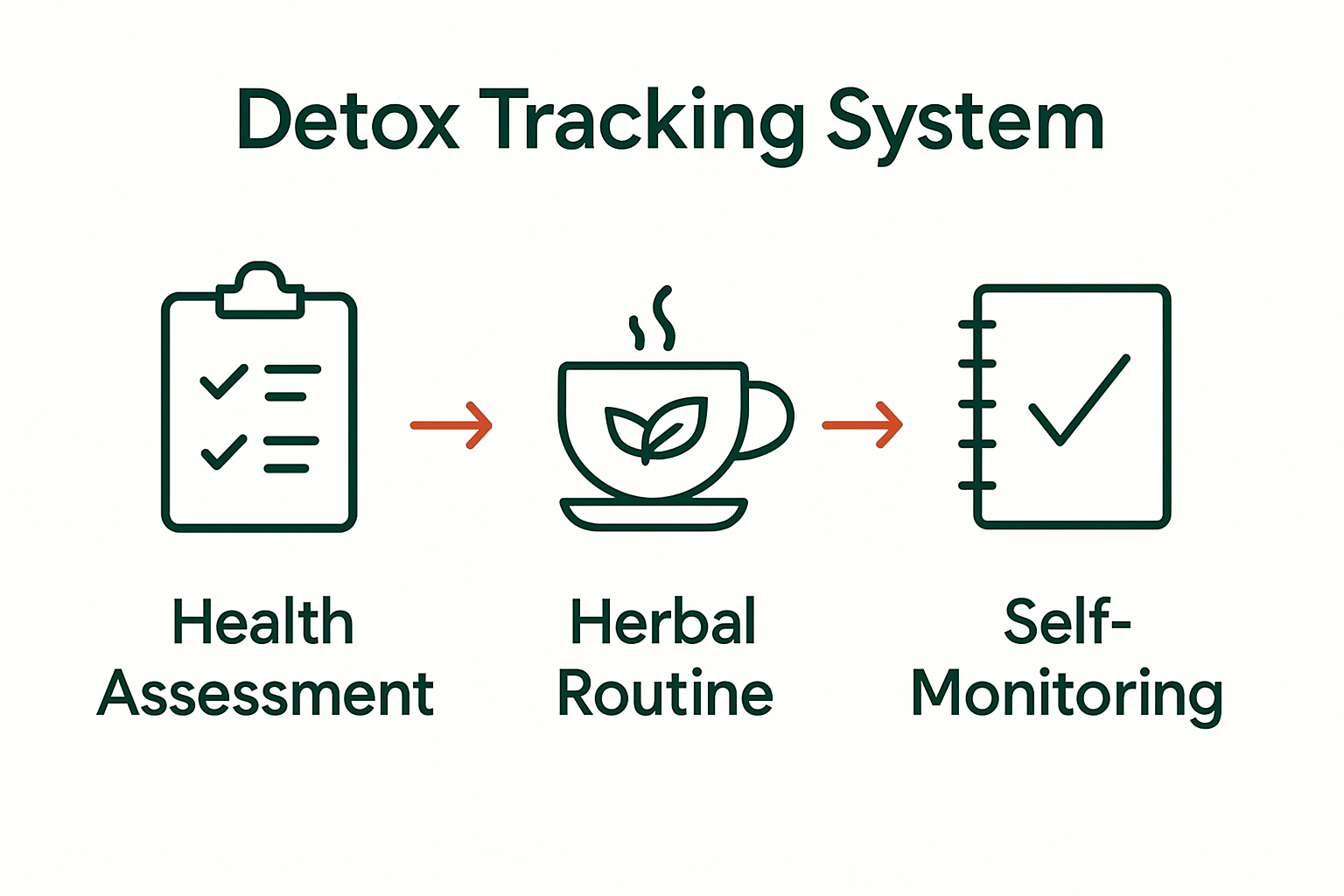 Infographic shows steps to monitor detox