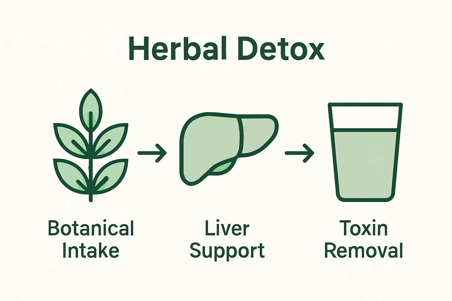 Infographic shows herbal detox process