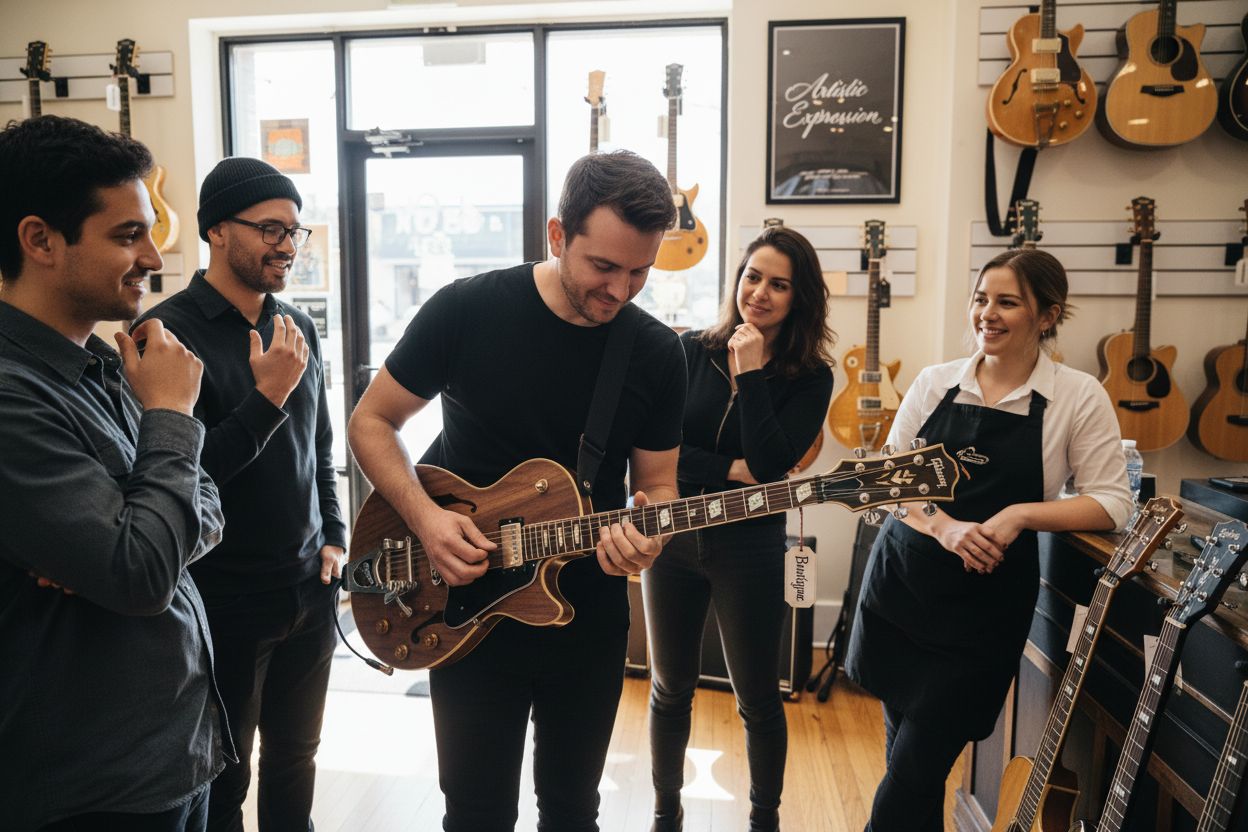 musician boutique guitar shop