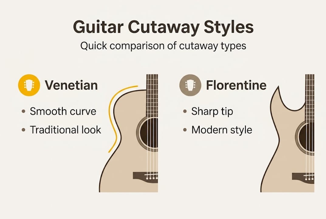 Infographic comparing cutaway types