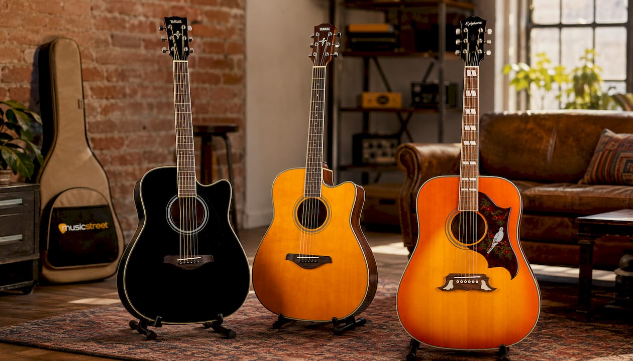 Yamaha TransAcoustic FGC-TA Electro Acoustic Cutaway, Black