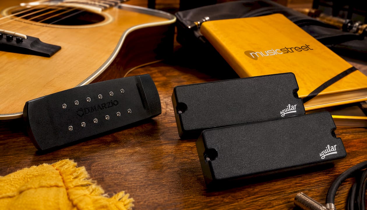 Dimarzio Virtual Acoustic Pickup, Black, With Volume Control