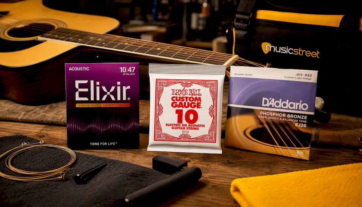 Elixir 10-47 Acoustic Guitar Strings - Premium Nanoweb Coated for Durability and Tone