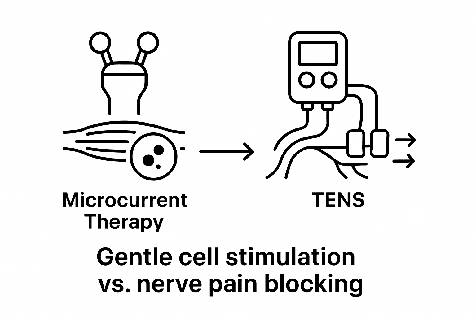 Comparison of microcurrent and TENS therapy