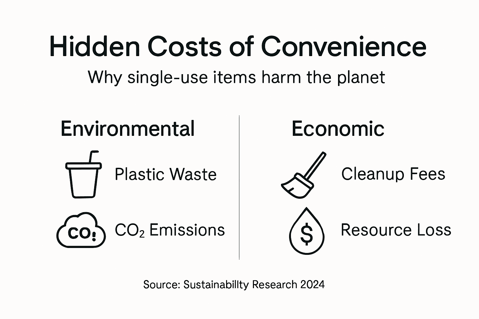 Infographic on costs of convenience items