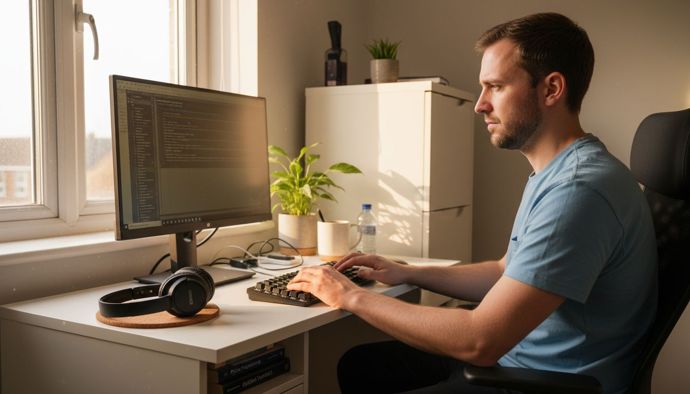 Organized workspace boosts productivity