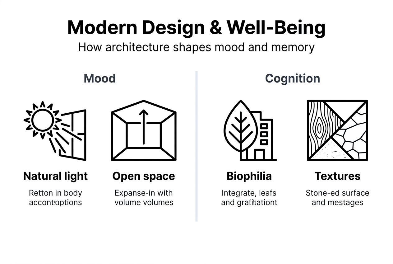 Infographic about design for emotional wellbeing