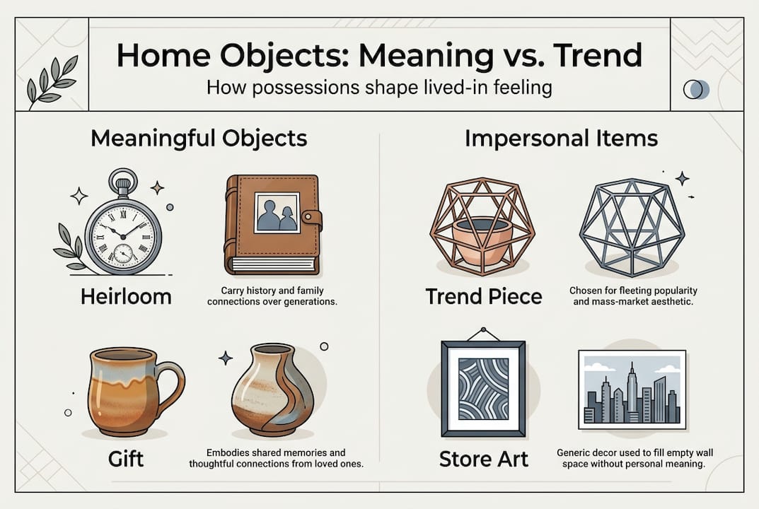 Infographic: Meaningful versus impersonal home objects