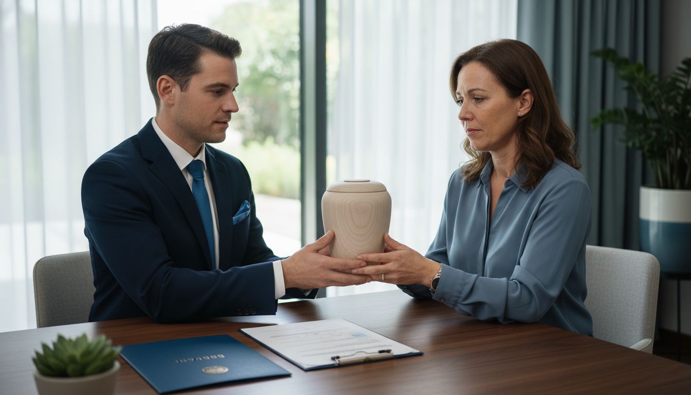 cremation ashes handover