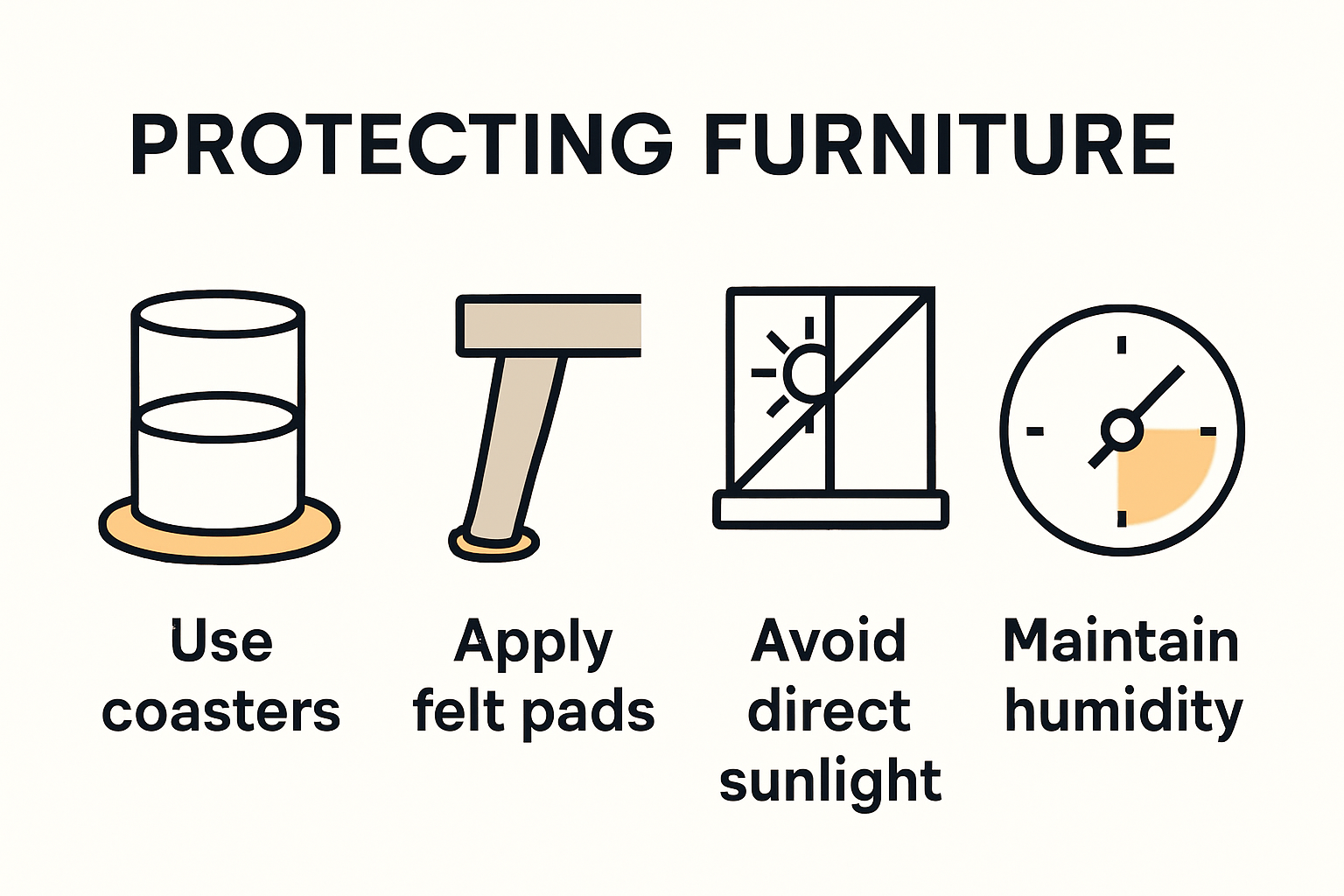 Tips for protecting bedroom furniture infographic