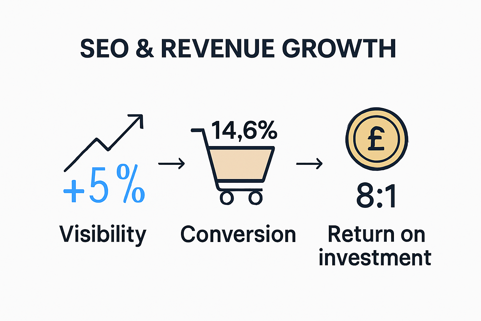 How SEO drives business revenue infographic
