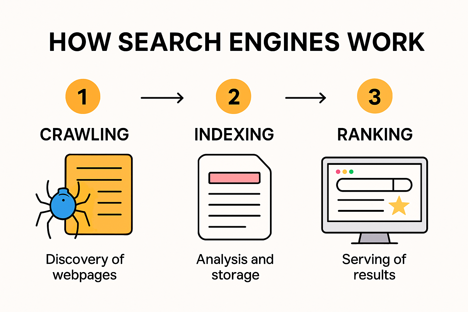 Infographic: How search engines work explained visually