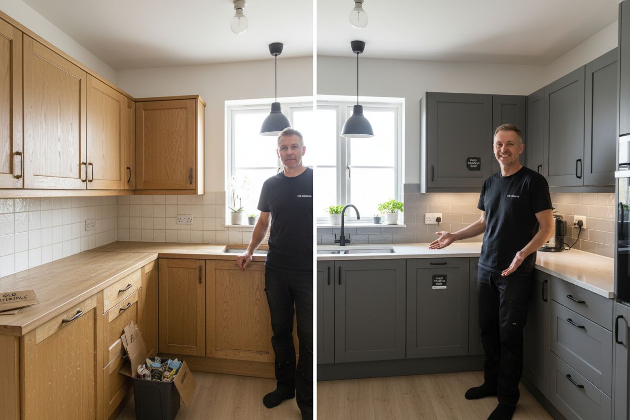 kitchen before after