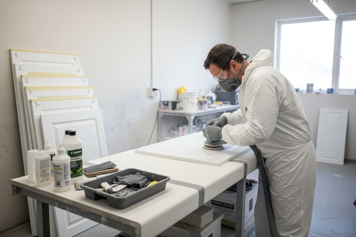 kitchen respray preparation