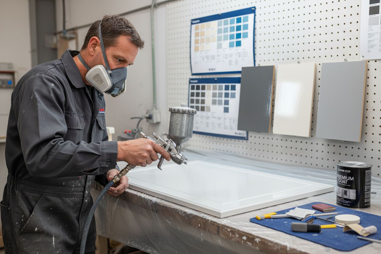 kitchen cabinet respray