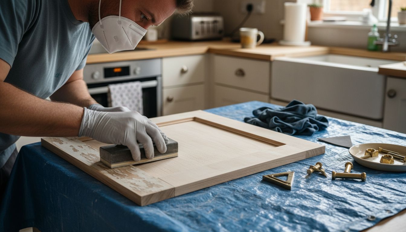 cabinet sanding process