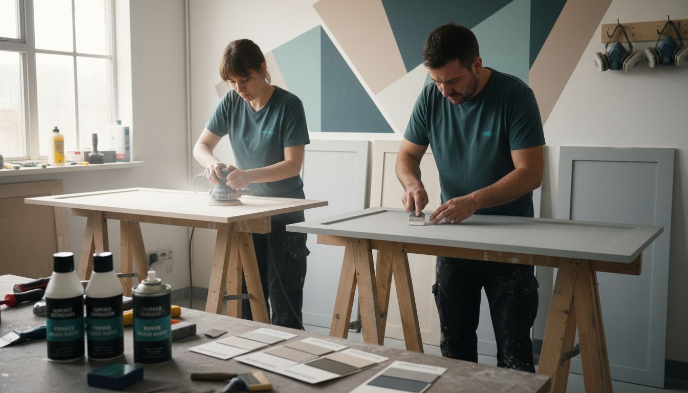 kitchen cabinet preparation