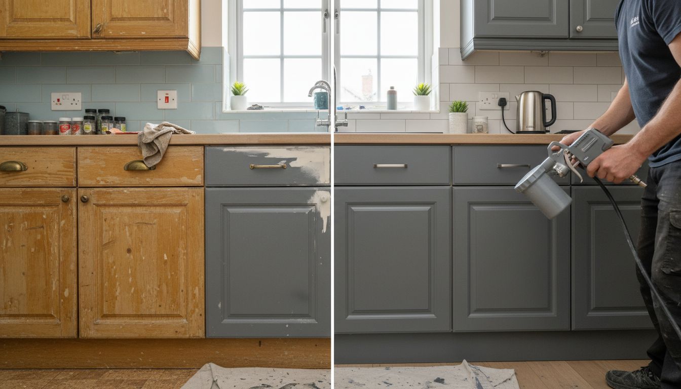 kitchen cabinet before after