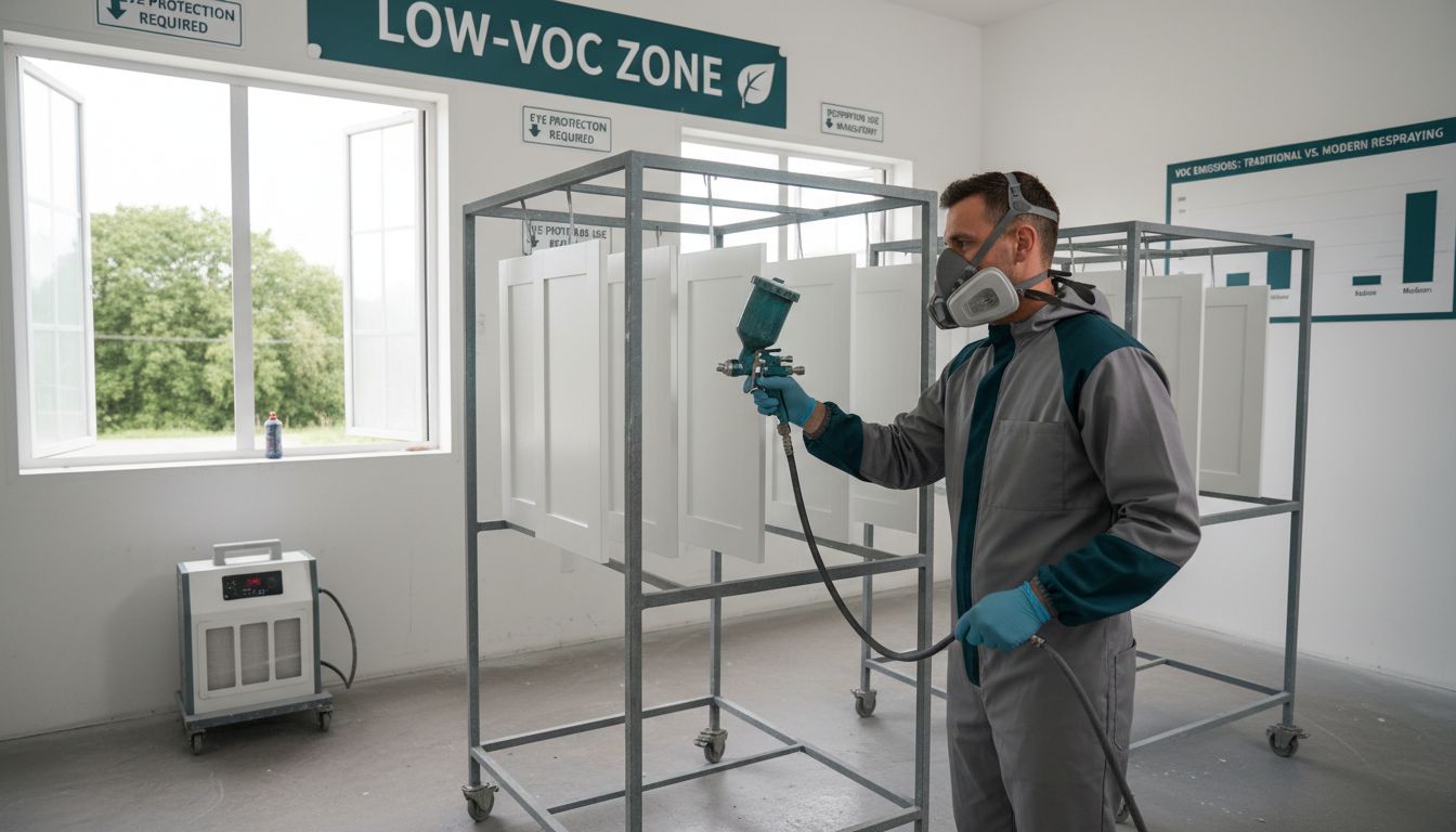low voc cabinet respraying