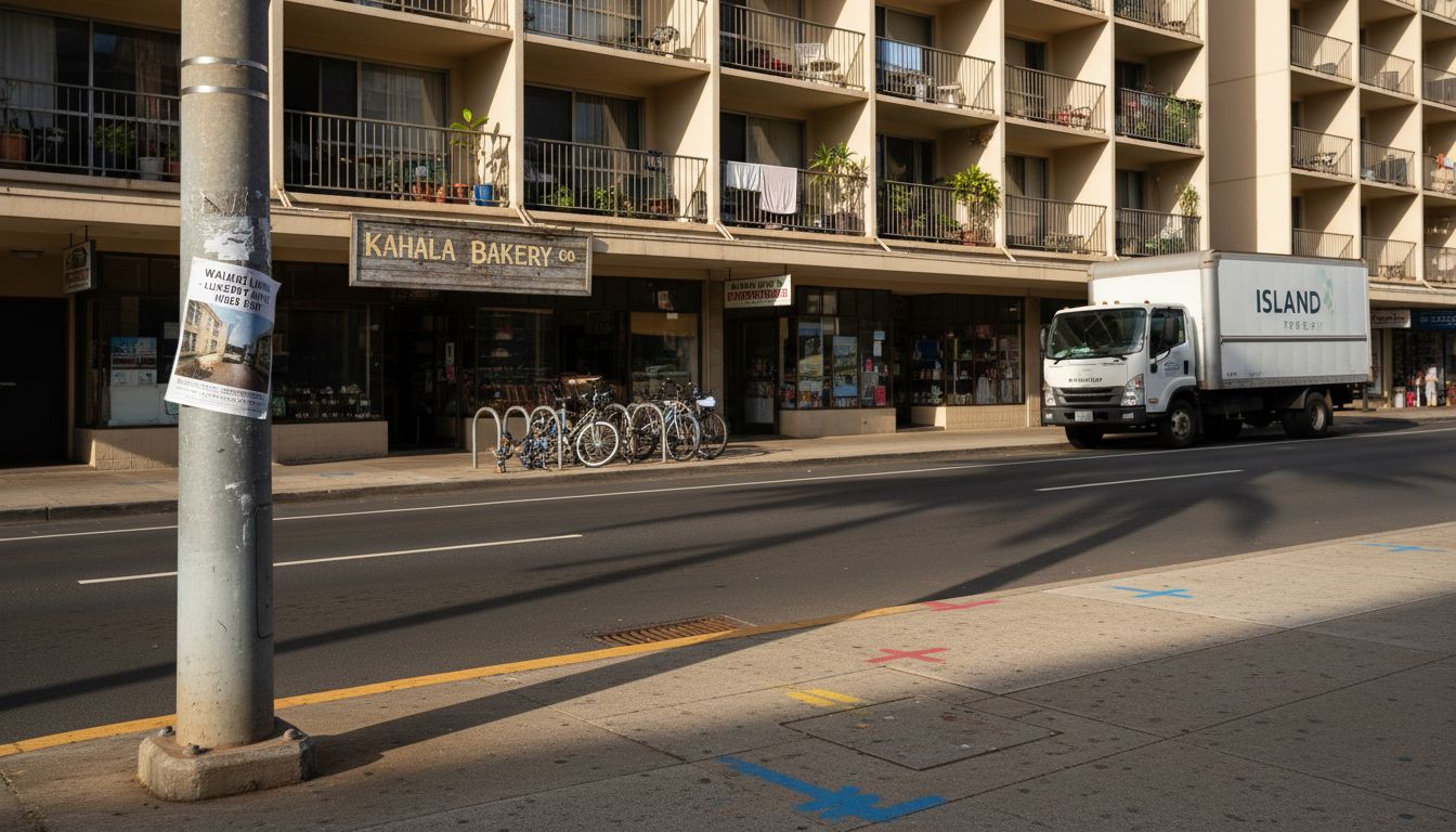 Oahu mixed-use zoning apartment street view