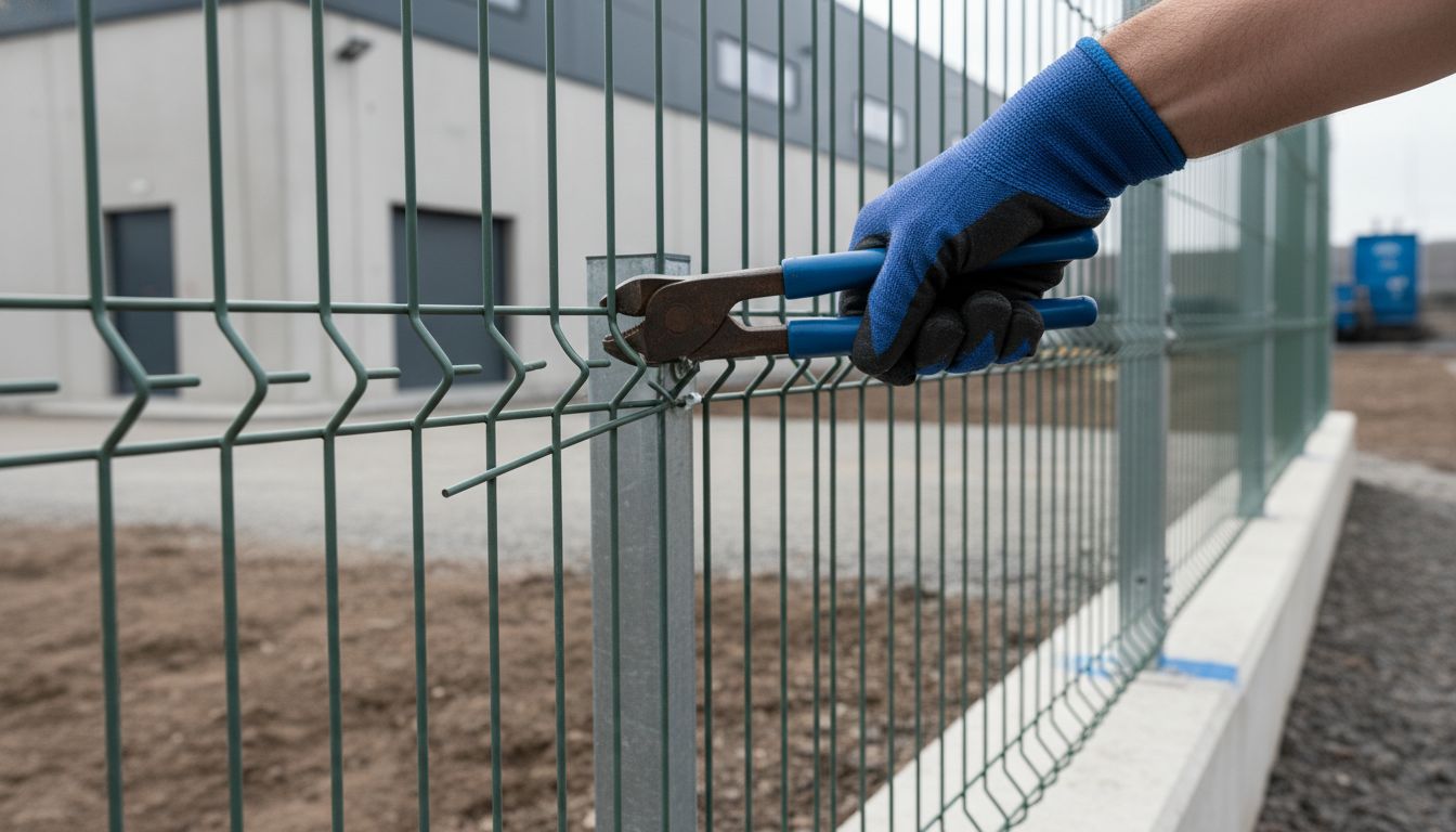 mesh cut resistant fence