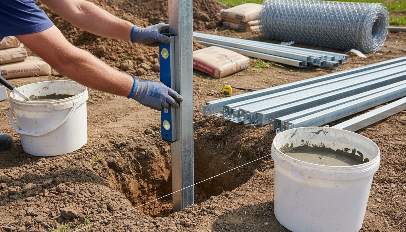 fence post installation