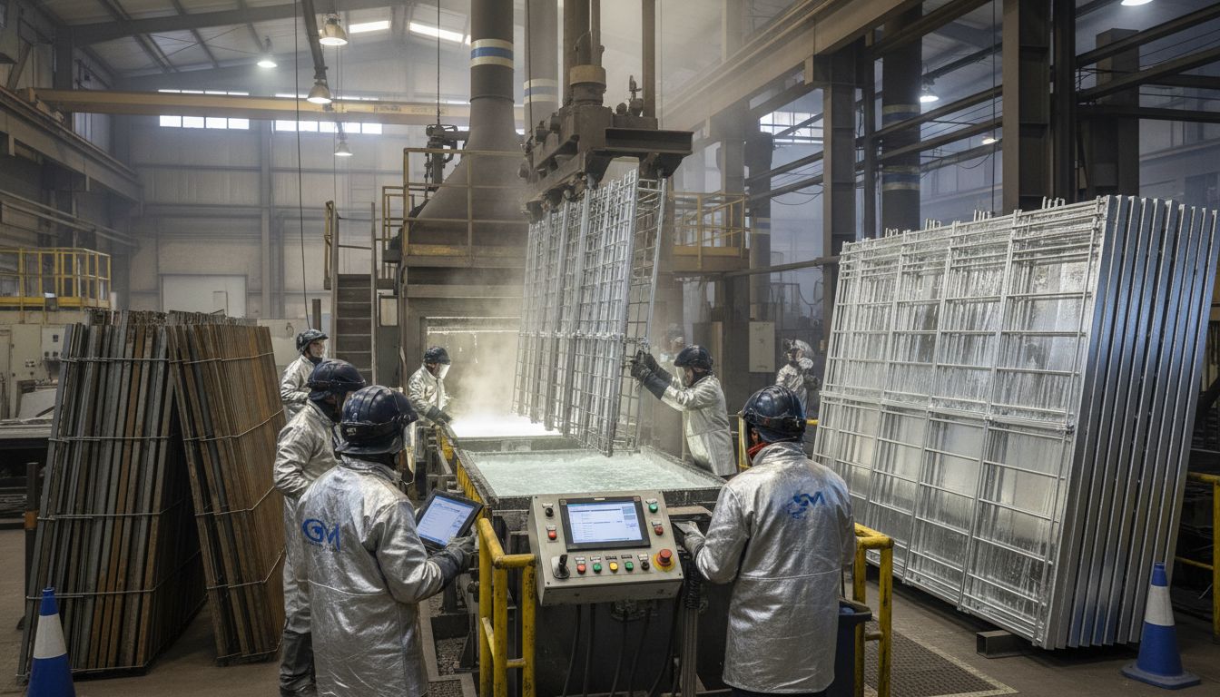 galvanized fencing process