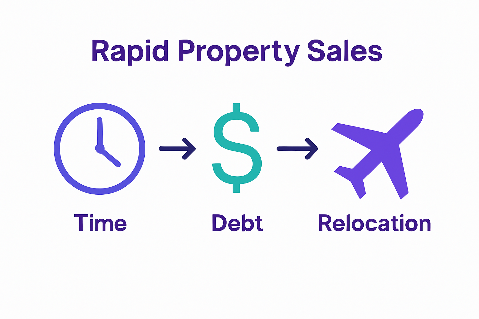 Infographic of main urgent sale reasons