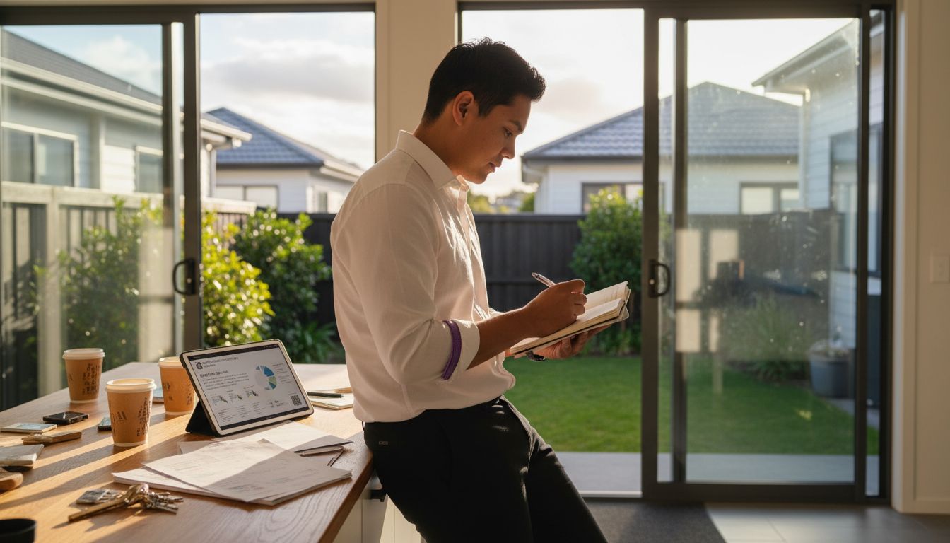 Homeowner reviewing NZ market data